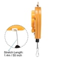 thumbnail image 4 of Uxcell 5.71" x 3.94" Solid Metal Retractable Spring Balancer with Fitting Accessory Green Yellow 1 Set 1.1-3.3 lbs, 4 of 7
