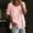 *Pink, variant on ClodeEU Women's Ruched Round Neck Short Sleeve T-Shirt,Loose Fit Casual Blouse a-Green,Women's Plus L