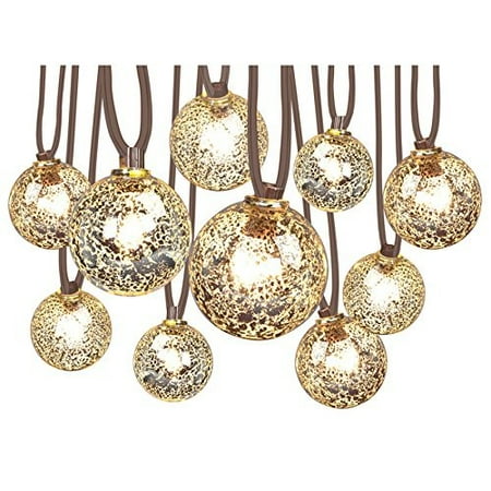UPC 080629703650 product image for allen + roth 10.5-ft 10-light white tinted glass-shade plug-in globe string ligh | upcitemdb.com