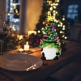 thumbnail image 4 of Lighted Christmas Gnomes Decorations 8 Inch Faceless Old Man Ceramic Christmas Tree Small Prelit Xmas Holiday Decor For Tabletop Home Room Table Fireplace, 4 of 9