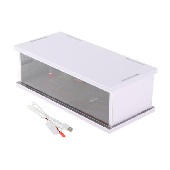 Estuche de Exposición CUTICAT Escala 1/64 Escena de Vehículo de Juguete con Protección LED Estilo D