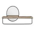 thumbnail image 4 of Linon Lila Center Mirror Wood and Metal Wall Shelf in Black, 4 of 17