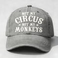 thumbnail image 6 of Baseball Cap, Cotton Adjustable, Embroidered Funny Quote, Gray, Outdoor Casual Sun Hat for Daily Wear, 6 of 6