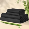 thumbnail image 1 of Rayon Derived from Bamboo Sheets Queen Set Cooling Sheets Piece Sheet Set Thread Count Sheet Deep Pocket Sheet Set Up to Super Soft Silky Smooth (Queen ), 1 of 6