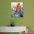 thumbnail image 2 of TISHIRON Paint by Numbers for Adults,16x20 inch Canvas Wall Art Sea Octopus Oil Painting by Numbers Kit for Home Wall Decor (Frameless), 2 of 6