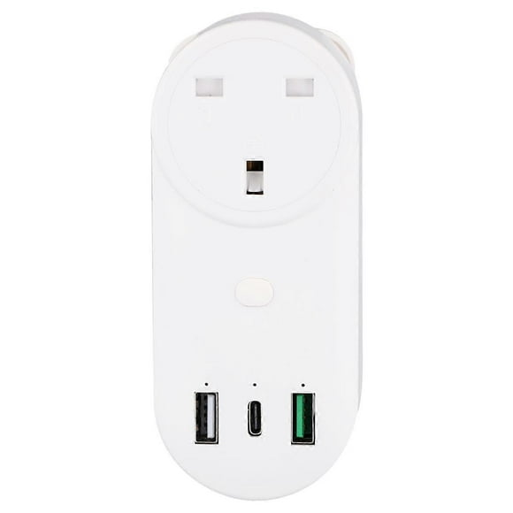 Smart Socket WiFi Plug 16A 2-Hole USB+Type-C Plug