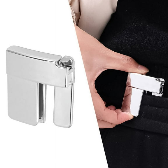 Pants Waist Shrink Clip Buckle Multi Function Belt Clip Buckle Multi Function Belt Clip Buckle Silver