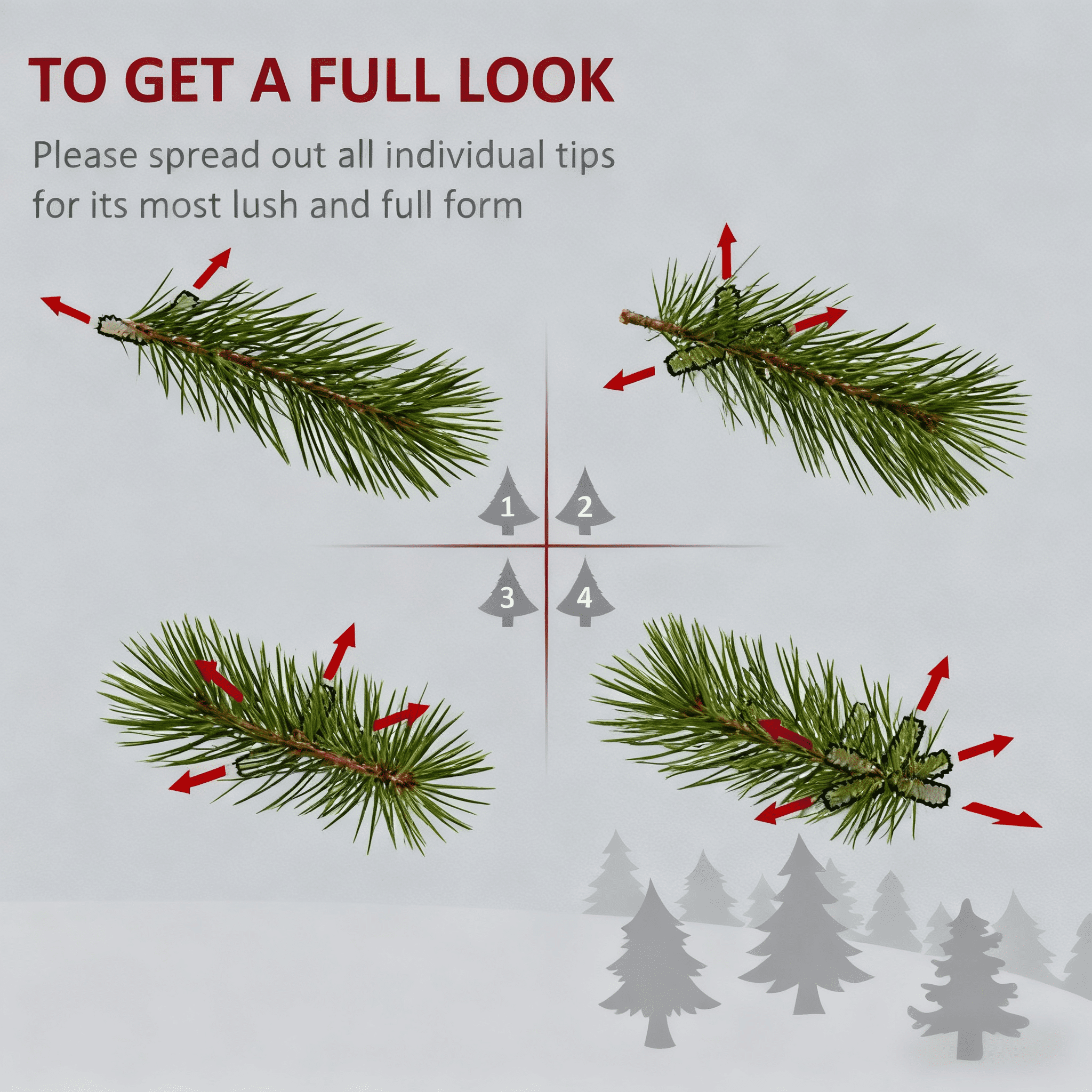 7ft Unlit White Pencil Christmas Tree 499 Tips Easy Assembly Plastic Base Small Space Holiday Decor