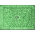 thumbnail image 1 of Ahgly Company Indoor Rectangle Medallion Emerald Green Traditional Area Rugs, 8' x 10', 1 of 4