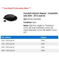 thumbnail image 2 of Camshaft Adjuster Magnet - Compatible with 2009 - 2015 Audi A4 2010 2011 2012 2013 2014, 2 of 2