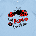 thumbnail image 4 of Inktastic My Papa Loves Me with Cute Ladybugs Boys or Girls Baby T-Shirt, 4 of 5