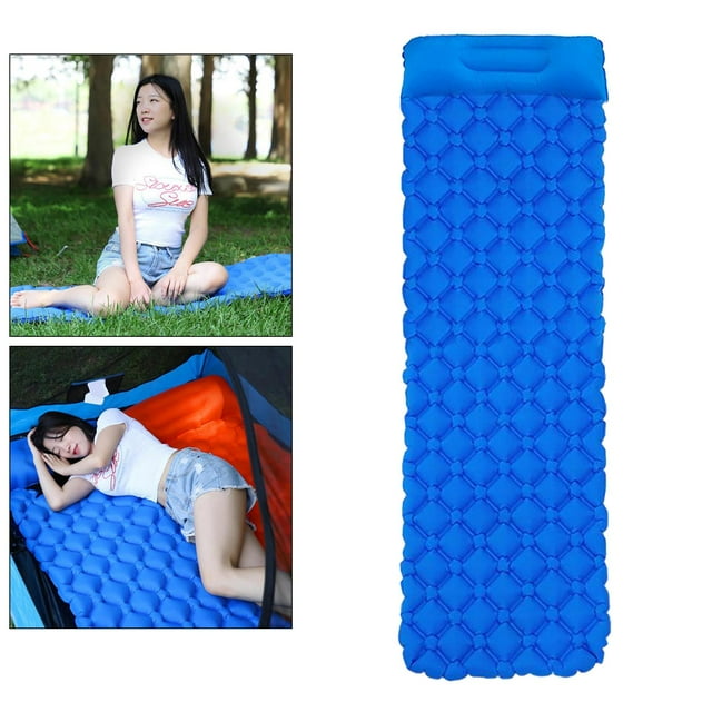 Almohadilla para dormir Sharpla Inflable Azul con almohada