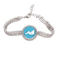 thumbnail image 1 of Plump pelo largo hermosa chica Pulsera de tobillera de cadena de tenis, joyería de diamantes, 1 of 3