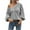 Gray, variant on Tbopshirt Womens Sweaters,Fall Sweaters for Women,Round Neck Loose Sweater Knitted Long Sleeved V-neck Sweater
