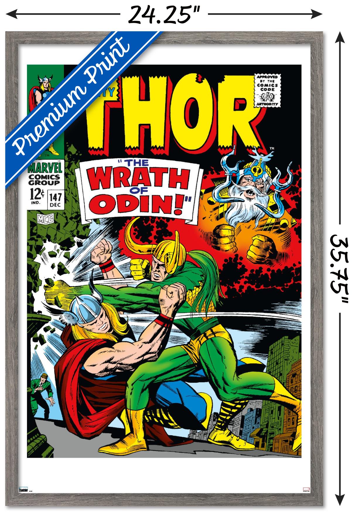 Marvel Comics - Loki - Thor #147 Wall Poster, 22.375" x 34", Framed