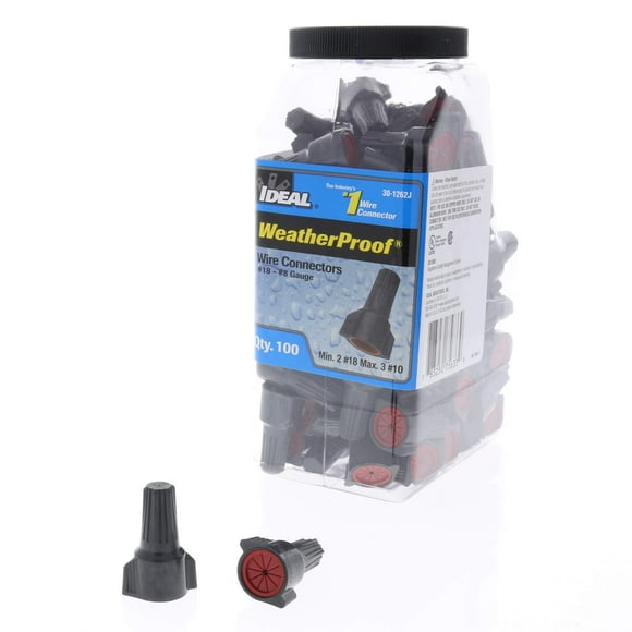 Ideal Industries 30-1262J Wire Connector 18-8 AWG Gray/Red Weatherproof 62