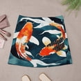 thumbnail image 4 of Koi Fish Watercolor Art Women's High Waist Skirt Stretchy Casual Mini Skirt, 4 of 8