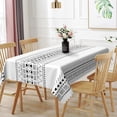 thumbnail image 6 of Nanqianyi Minimalist Black Line Printed Table Cover,Decorative Tablecloth For Dining Room Kitchen,70x52 Inch,Waterproof Stain Resistant, 6 of 6
