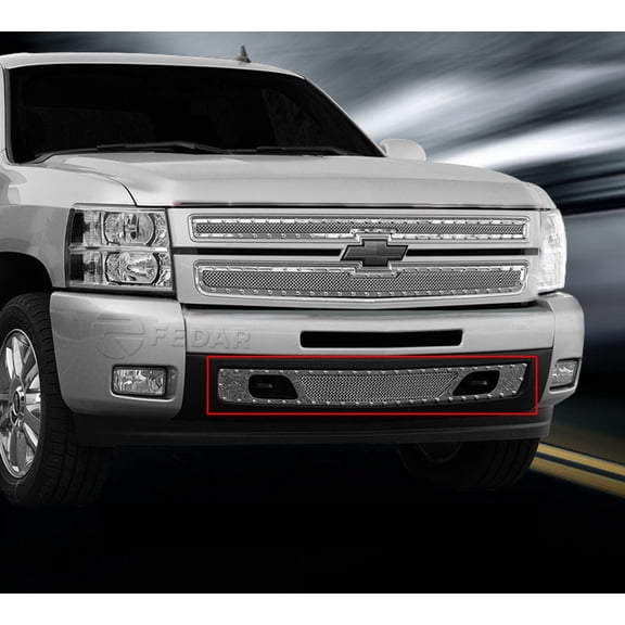 Fedar Rivet Formed Mesh Grille Insert For 07-13 Chevy Silverado 1500 Short