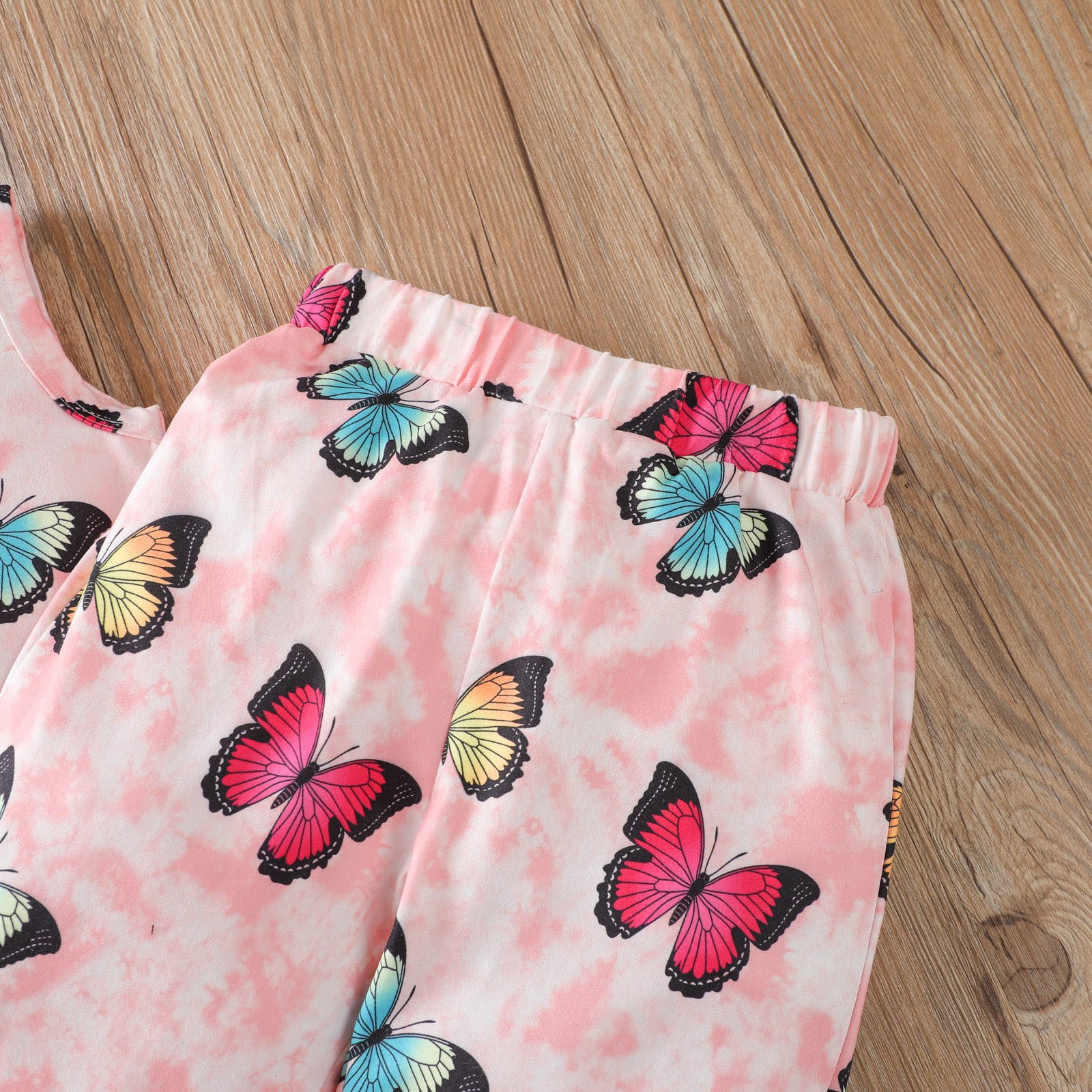 Ensemble Vêtements Fille 140 Cm - Tenue Été Papillon 3 Pièces Pour Enfants 3-24 Mois