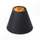 thumbnail image 2 of Set of 6 Mini E14 Lampshades in Black & Gold for Table or Floor Lamps, 2 of 4