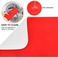 thumbnail image 2 of SKYSONIC Dish Drying Mat Red Absorbent Dish Drainer Kitchen Counter,Super Absorbent Dish Drying Pads Dish Drainer Rack Pads 16x18, 2 of 6