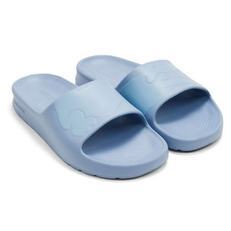

Lacoste Men s Croco 2.0 Slide Sandals Light Blue 7 M US