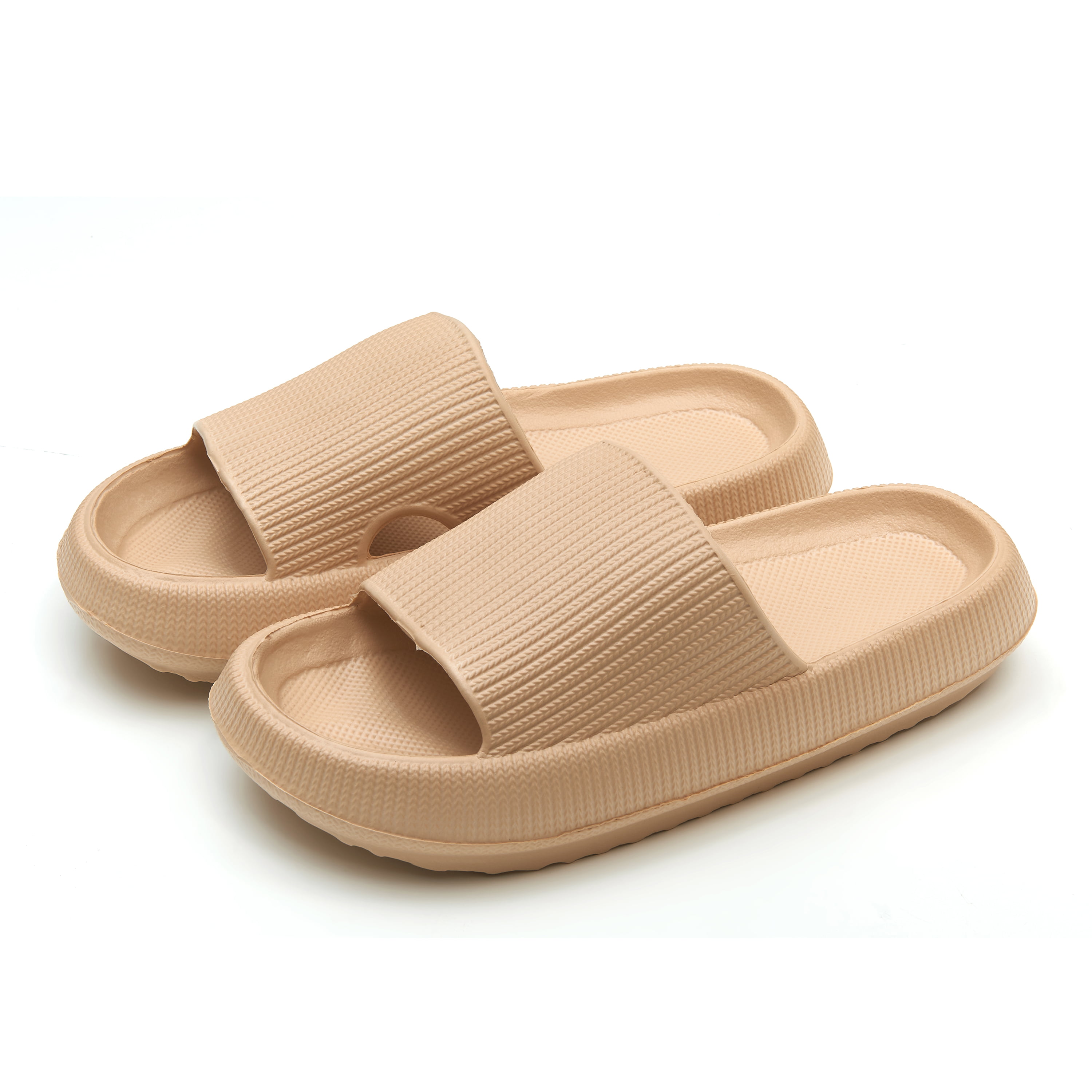 Somdot Slides Sandals for Women and Men Pillow Slippers Unisex Bathroom ...