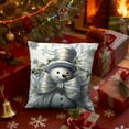 thumbnail image 4 of Under $5 Christmas Throw Pillow Covers 18x18" Party Supplies Christmas Pillowcase Bedroom Sofa Cushion Pillow Cover, 4 of 7