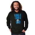 thumbnail image 5 of Walk With Him Jesus Christ Faith Hoodie Sweatshirt Women Men Brisco Brands S, 5 of 6