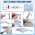 thumbnail image 6 of Hard Baits Set Lure Making Supply Fishing Tackle Crankbaits Set Include Hook Split Rings Lure Eye Sticker, 6 of 8