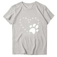 thumbnail image 3 of Neewe Women's T Shirts Short Sleeve Tees Heart Graphic Loose Summer Tops, 3 of 6