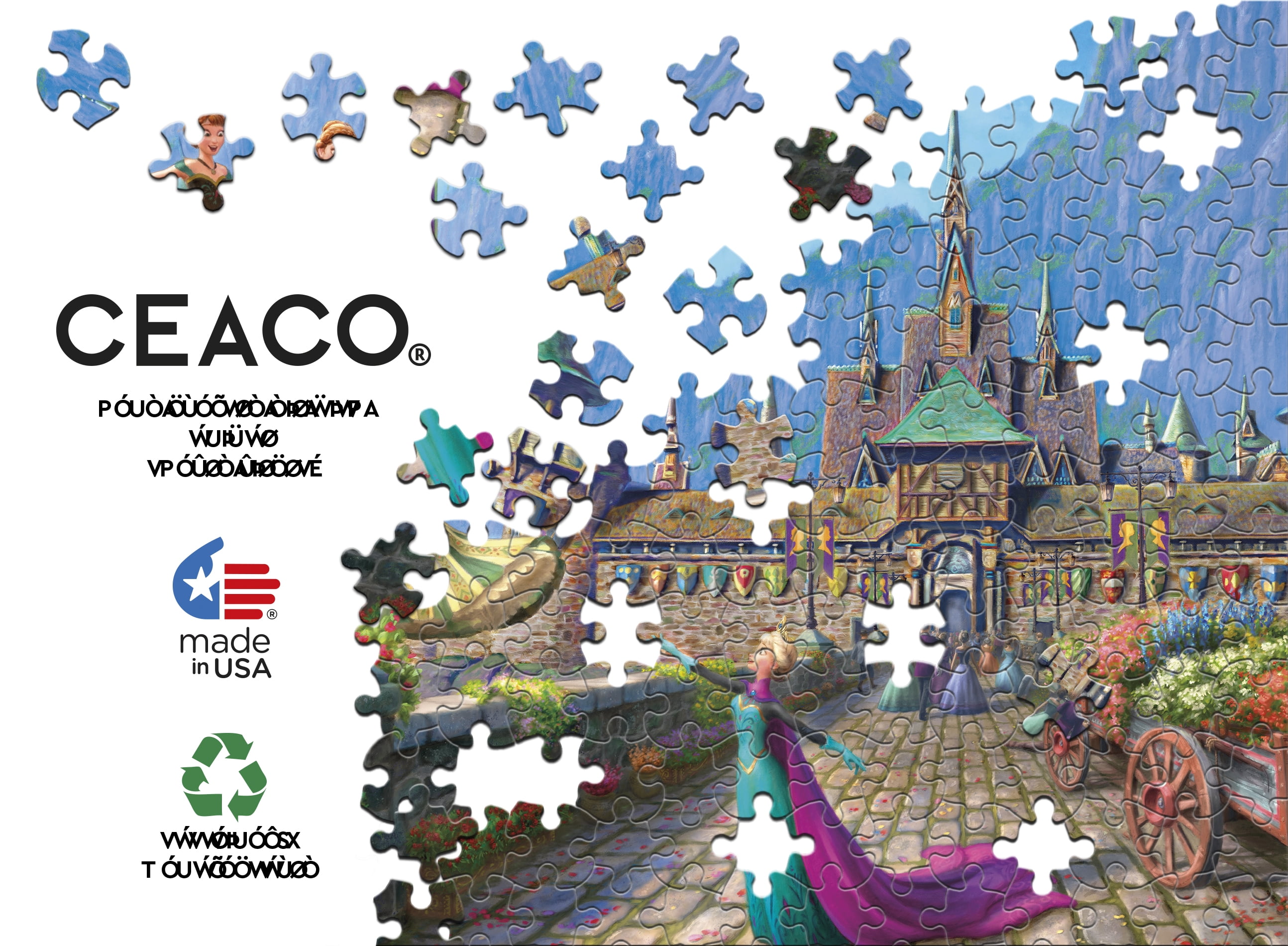 Ceaco 1000 Piece Frozen Celebration in Arendalle Interlocking Jigsaw Puzzle
