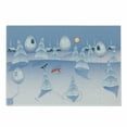 thumbnail image 1 of Cartoon Cutting Board, Nursery Winter Scene at Woodland with Wild Animals Owl Fox and Bunnies, Decorative Tempered Glass Cutting and Serving Board, in 3 Sizes, by Ambesonne, 1 of 2