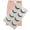 thumbnail image 2 of TechWave Mixed 4 Pairs Eyelashes Pack Thick Eyelash Reusable Lashes Wispy And Light Drag Lashes Vegan Reusable Eyelashes Self Eyelash Book Holder False Eyelashes Natural Individual Natural False, 2 of 2