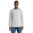 thumbnail image 5 of Port & Company PC61LSPT Mens Long Sleeve Essential Pocket Tees, Ash - 4XL Tall, 5 of 6