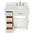 thumbnail image 6 of Ariel H037srwqovo Bristol 37" Free Standing Single Oval Basin Vanity Set - White, 6 of 7