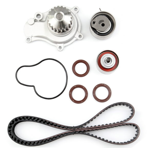 ECCPP Timing Belt Water Pump Kit Fits For 2002 - 2009 for Chrysler Sebring PT Cruiser Voyager for Dodge Caravan Stratus for Jeep Wrangler Liberty 2.4L L4 DOHC