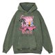 thumbnail image 4 of Sudadera con capucha para hombre, estilo retro desgastado, con diseño de coche de carreras Challenge The Limit, de gran tamaño, 100 % algodón, estilo hip hop, informal, 4 of 4