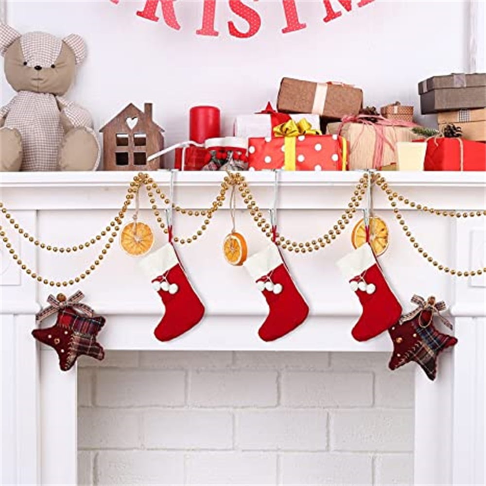 Kepooman 4 Pieces Metal Non-Slip Safety Stocking Hanger Holiday Fireplace Hooks, Holiday Stocking Holder for Holiday Decoration, Silver Kepooman 4 Pieces Metal Non-Slip Safety Stocking Hanger Holiday Fireplace Hooks, Holiday Stocking Holder for Holiday Decoration, Silver