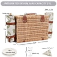 thumbnail image 4 of Canasta de picnic SatisInside para 2 personas con forro aislante y manta, 4 of 9