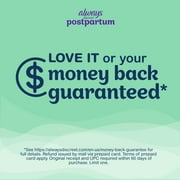 Always Discreet Postpartum Incontinence Pads, Moderate Absorbency, 57 CT