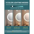 thumbnail image 4 of Espejo de Maquillaje OMIRO LED de 8.5" Doble Cara 3X/10X Plata, 4 of 6
