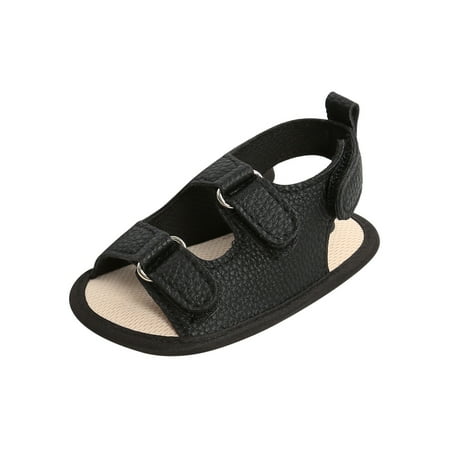 

Binmer Toddler Shoes Baby Boys Girls Cute Fashion Cotton Buckle Non-Slip Soft Bottom Sandals