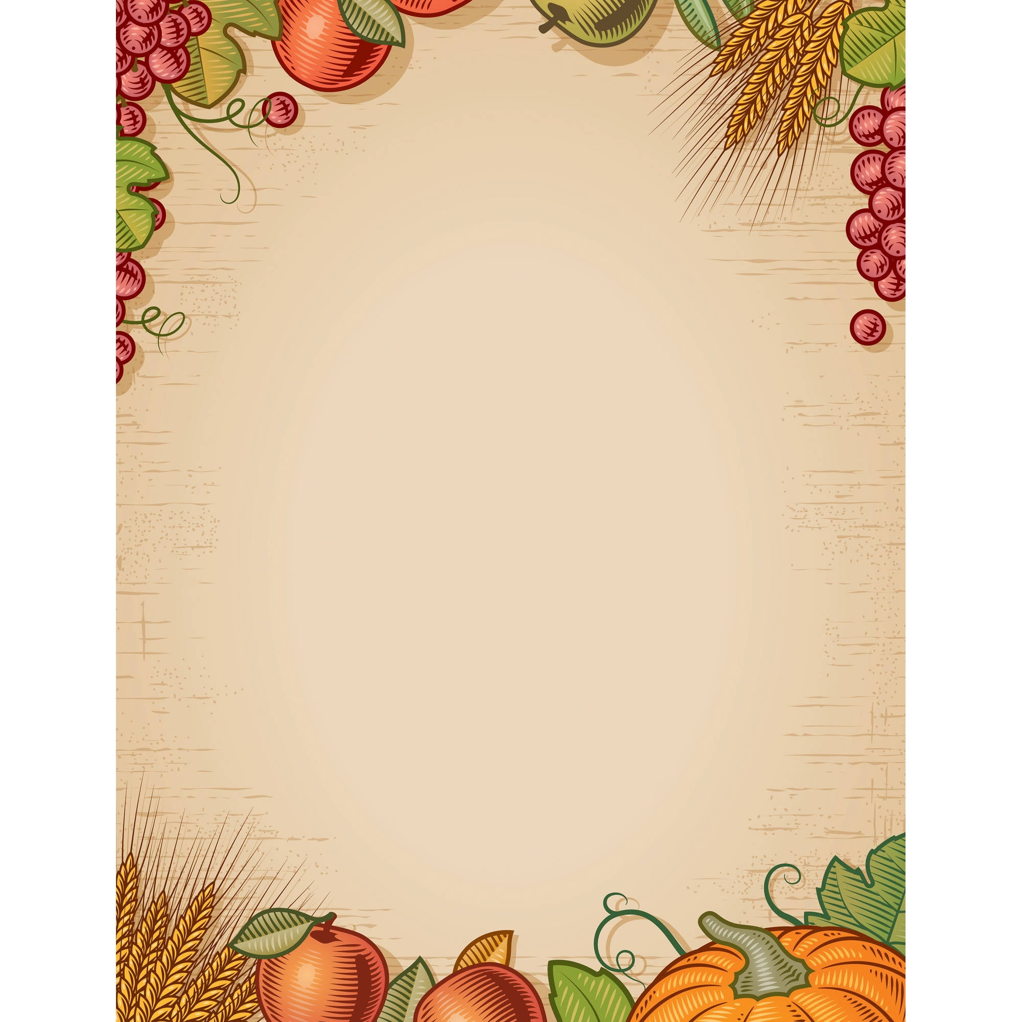 Great Papers! Fall Harvest Letterhead, 80 Count