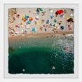 thumbnail image 2 of packed beach framed painting print, 2 of 6