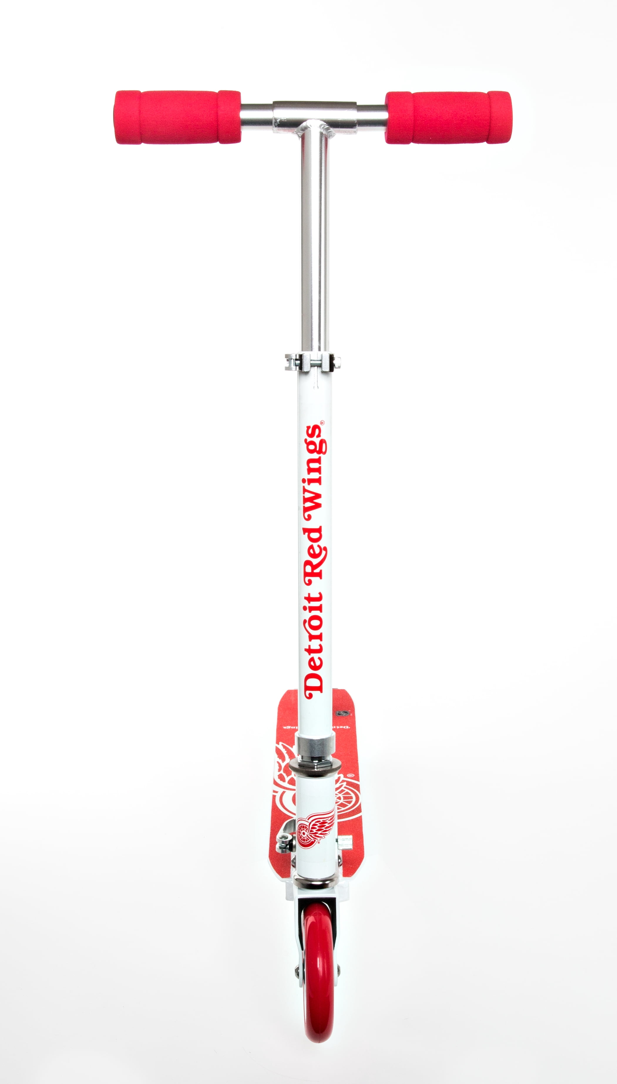 NHL Detroit Red Wings Folding Kick Scooter for Kids Ages 5 and Up by Walk-Onz Sports