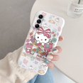 thumbnail image 3 of Funda de teléfono de dibujos animados para Samsung Galaxy A15 A55 M14 M15 M55 Linda Cinnamoroll Kuromi Kitty Cat Dog Anime funda trasera suave de silicona, 3 of 5