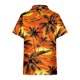 thumbnail image 5 of Camisas de Manga Corta para las Mujeres Cuello Redondo Hawaii Impresión Casual Blusa Plisada, Top Flujo, 5 of 5