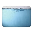 thumbnail image 1 of JSDART Pink Liquid Water Bubbles Blue Bottle Glass Clear Pour Pattern Doormat Floor Rug Bath Mat 23.6x15.7 inch, 1 of 1